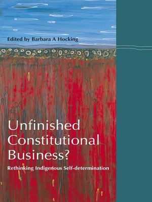 cover image of Unfinished Constitutional Business?